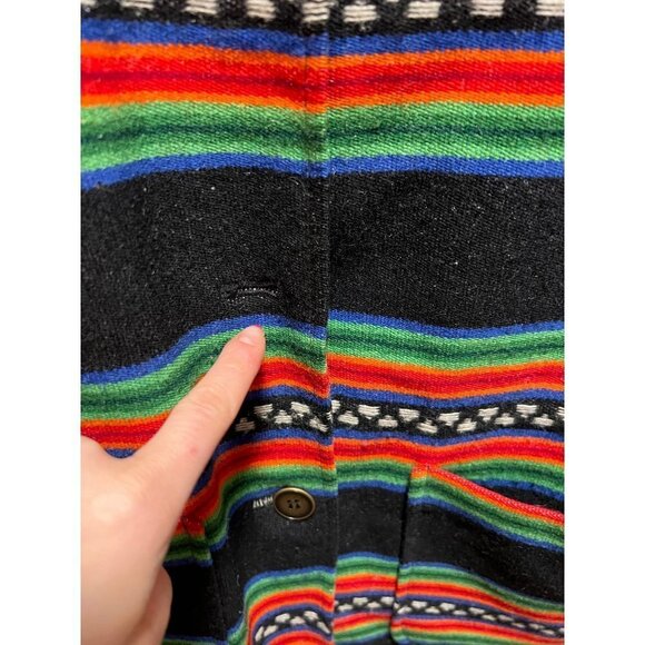 Pendleton | Blanket Coat‎ Sz 14 Vintage Rainbow Stripe - Picture 5 of 8